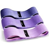 Suright Gomas Elasticas Musculacion, Bandas Elasticas Antideslizantes de Tela, 3 Niveles para Glúteos, Cadera, Piernas, Yoga, Pilates y Fitness