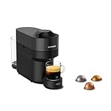 Nespresso De'Longhi Vertuo Pop ENV90.B Cafetera Automática de Cápsulas, 4 Tamaños de Taza, Tecnología de Centrifugación, 1260W, Negro Regaliz