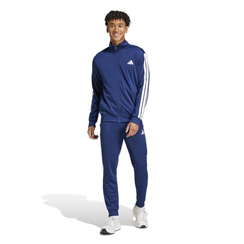 adidas Uomo SPORTSWEAR BASIC 3 STRIPES TRICOT TRACKSUIT