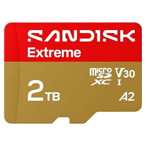SanDisk Extreme Tarjeta Micro SDXC 2TB + SD Adaptador (para...
