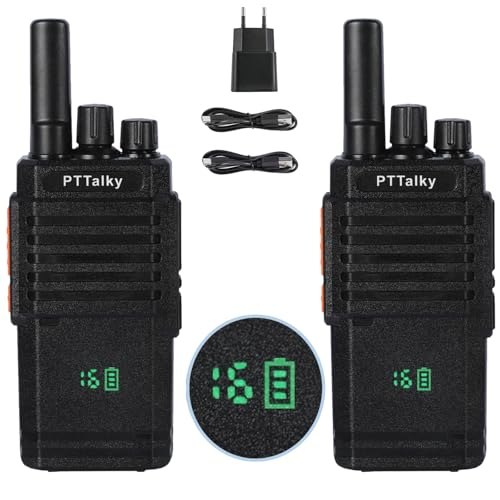 Walkie Talkie PTTalky PR2 Plus,PMR 446 Licencia Libre
