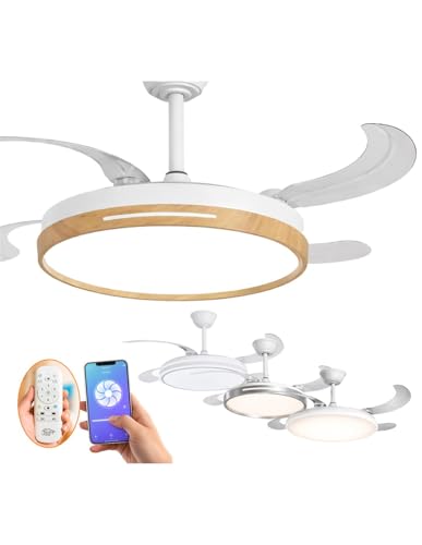 JARDIN202 - Ventilador de Techo con Aspas Retráctiles