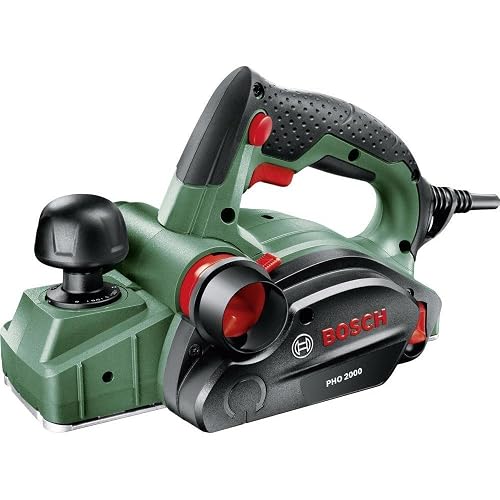 Bosch Cepillo eléctrico PHO 2000, cuchilla cepilladora, cartón (680 W, ancho de cepillado 82 mm, profundidad de viruta 0-...