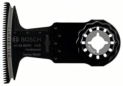 Bosch Professional 1x Hoja de sierra de inmersión HCS AII 65 BSPC (para madera dura, 40 x 65 mm, accesorios Multiherramienta)