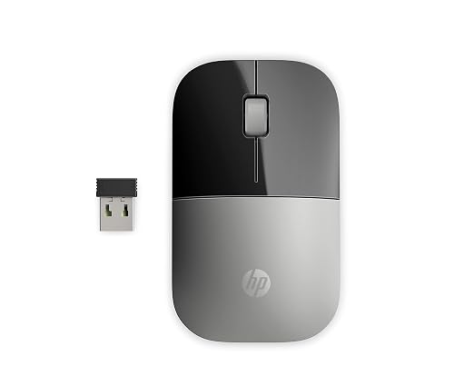 HP Z3700 - Ratón Inalámbrico (1200 PPP, 3 Botones y Rueda de Desplazamiento, Batería 16 Meses de Duración, Tecnología LED,...