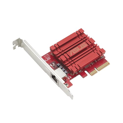 ASUS XG-C100C, Adaptador de Red PCIe 10GBase-T Compatible con Versiones anteriores con estándares de 5/2,5/1G y 100 Mbps, ...