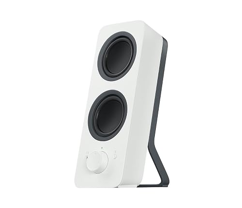 Logitech Z207 Sistema de Altavoce Bluetooth para PC | Sonido Estéreo, 10W de Pico, Entrada 3.5 mm, Toma Auriculares, Enchu...