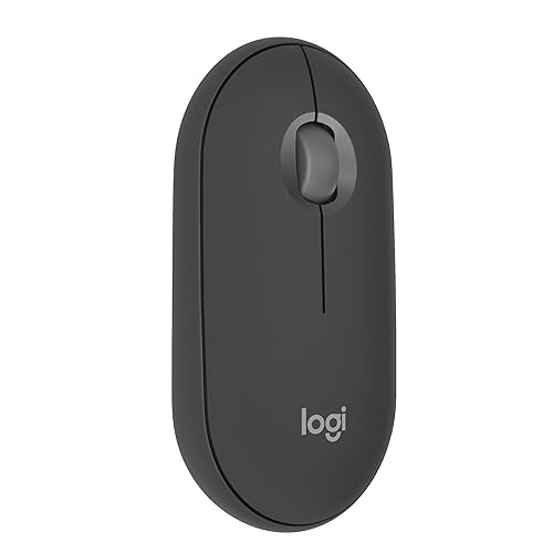 Logitech Pebble Mouse 2 M350s, estilizado ratón inalámbrico Bluetooth, Ligero, Personalizable, clics discretos, Easy-Switc...