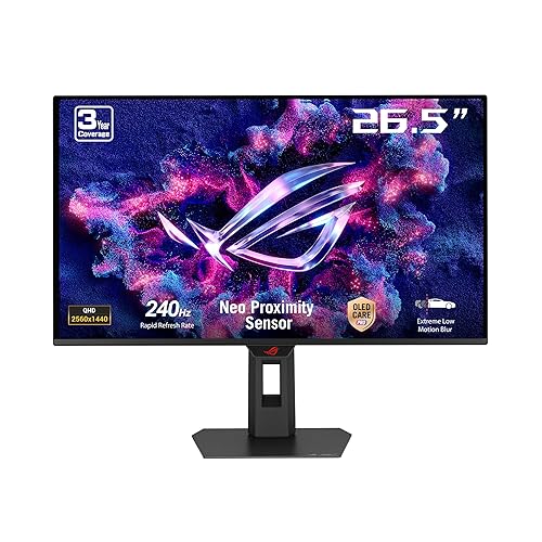 ASUS ROG Strix XG27AQDMES - Monitor Gaming de 27 Pulgadas, 1440p QD-OLED, 240 Hz, Neo Proximity Sensor, OLED Care Pro, ELM...