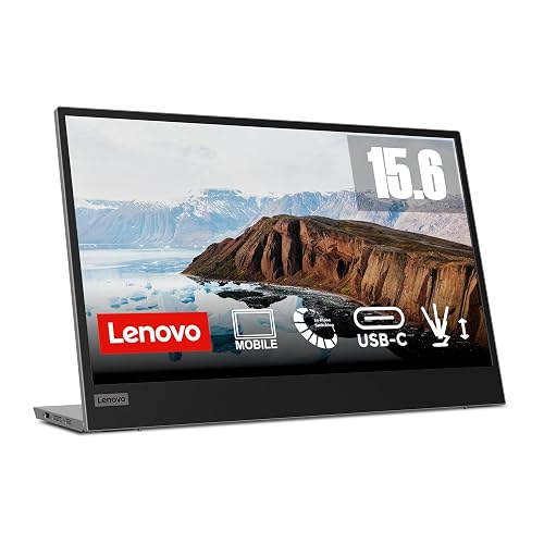Lenovo L15 Monitor Portátil 15.6" FHD (IPS, Tasa de Refresco 60 Hz, Tiempo de Respuesta 6 ms, 16:9, 2X USB-C 3.2 Gen 1, Mo...
