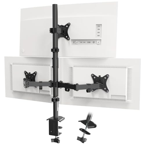 PUTORSEN Soporte 3 Monitores 13-32 Pulgadas LED/LCD