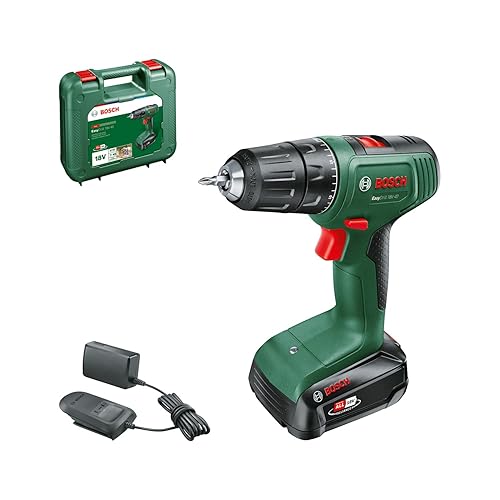 Bosch atornillador a batería EasyDrill 18V-40 (1 batería de 2,0 Ah, sistema de 18 V, en maletín de transporte)