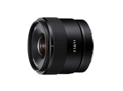 Sony SEL11F18 – 11 mm F1.8 Objetivo gran angular APS-C, compacto y luminoso, montura E. Ideal para vlogs, paisajes y arqui...