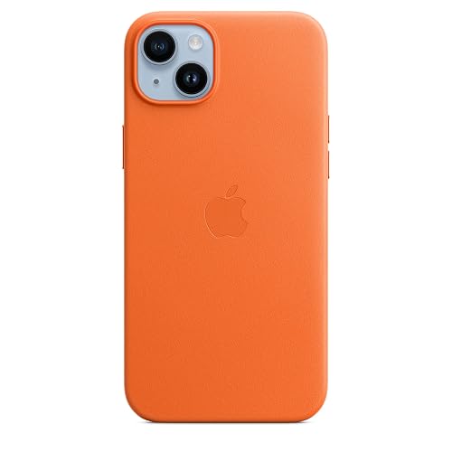 Apple Funda de Piel con MagSafe para el iPhone 14 Plus - Naranja ​​​​​​​
