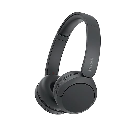 Sony WH-CH520, Auriculares de diadema inalámbricos Bluetooth, diseño ligero, 50 h de batería, carga rápida, ecualizador, l...