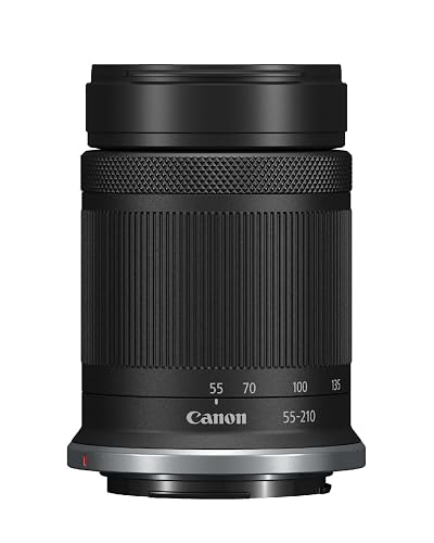 Canon Objetivo RF-S 55-210mm F5-7.1 IS STM - Teleobjetivo Zoom, Estabilizador Óptico 4,5 Pasos, Ideal para Viajes y Deport...
