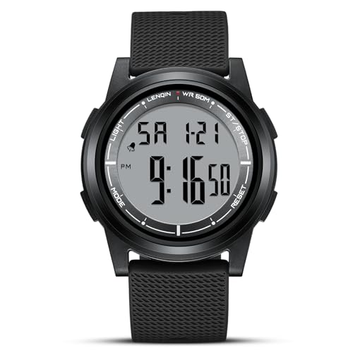 HANPOSH Reloj Hombre Relojes Impermeables Digital Reloj De...