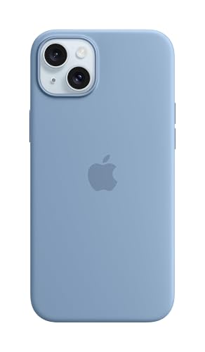 Apple Funda de Silicona con MagSafe para el iPhone 15 Plus - Azul Invierno ​​​​​​​