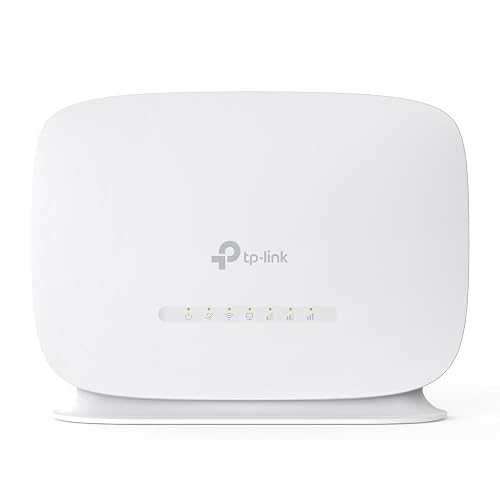 TP-Link TL-MR105 - Router 4G LTE SIM, WiFi 4 300 Mbps, 2 Puertos 10/100Mbps | Inserta una Tarjeta SIM para Internet sin Fi...