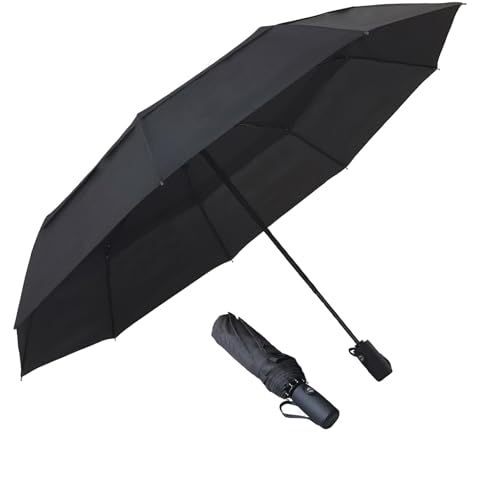 AMVUZ Paraguas Plegable de Viaje Compacto Automático a Prueba...