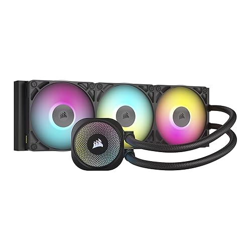 CORSAIR iCUE Link Titan 360 RX Refrigerador Líquido RGB para CPU – 360mm AIO – 3X RX120 Ventiladores RGB Incluidos – Compa...
