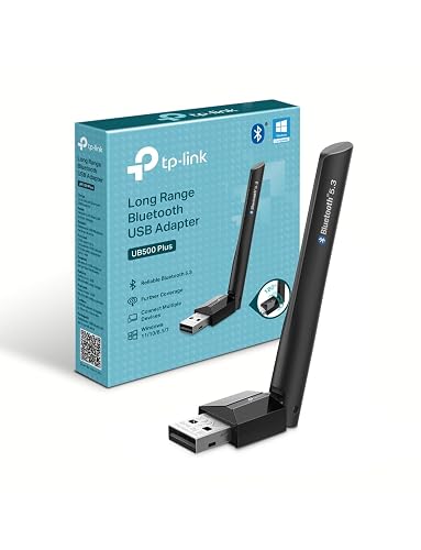 TP-Link UB500 Plus - Adaptador WiFi USB, Bluetooth 5.3, con Antena, Nano | Adaptador WiFi USB para PC. Instalación Plug & ...