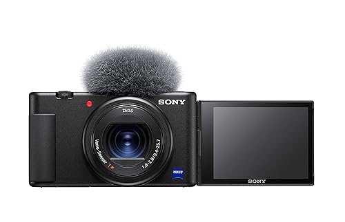 Sony ZV-1 - Cámara compacta Premium ZV1AB.CE3 Cargador Incluido (Sensor de Tipo 1,0, Lente F1.8-2.8 de 24 a 70 mm, vídeo 4...