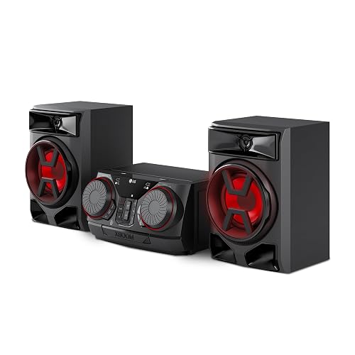 LG xboom La Bestia CK43N - Altavoces, 300W, Bluetooth, Negro | Controla fácilmente el volumen y la canción con las ruedas ...
