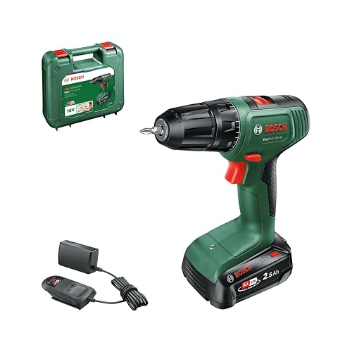 Bosch atornillador a batería EasyDrill 18V-38 (1 batería de 2,5 Ah; sistema de 18 V; en maletín de transporte)