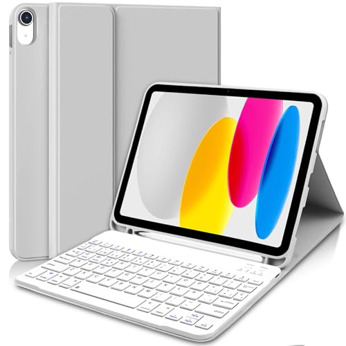 AGARELE Funda con Teclado para for iPad A16 11ª /10ª...