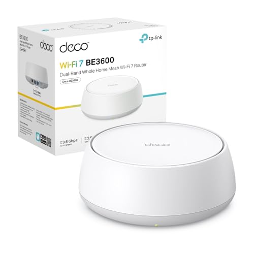 TP-Link Deco BE3600(1-Pack)-Sistema WiFi 7 Mesh, BE3600, Doble Banda, 600m2 | Cobertura WiFi para Toda la Casa. Red Unific...