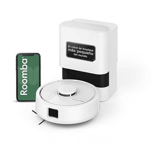 iRobot Roomba Mini Robot Aspirador y Friegasuelos con Base AutoEmpty (hasta 90 días), Navegación LiDAR, Aspiración 7000Pa,...