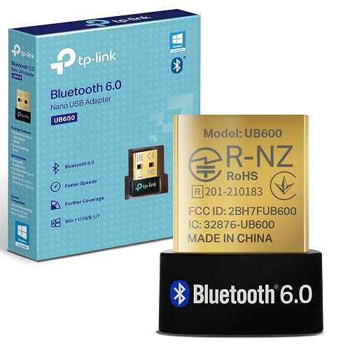 TP-Link UB600 - Adaptador WiFi USB, Bluetooth 6.0, Nano, para PC | Adaptador WiFi USB para PC. Instalación Plug & Play. Co...