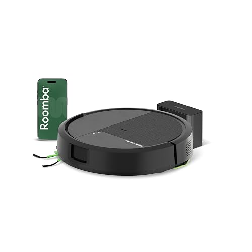 iRobot Roomba 115 Combo, Robot Aspirador y friegasuelos 2en1, Potencia de succión de 15.000 Pascales, Cepillo Lateral Flex...