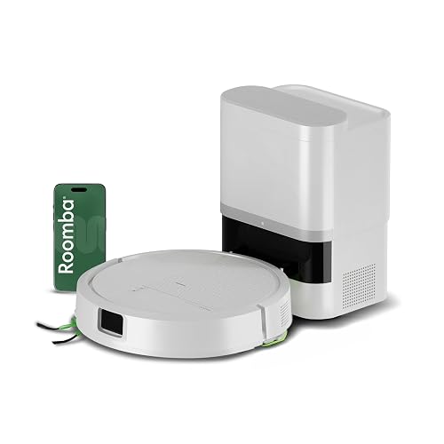 iRobot Roomba 115 Combo con Base AutoEmpty, Robot 2en1, Potencia de succión 15000 Pascales, Cepillo Lateral Flexible, Mopa...