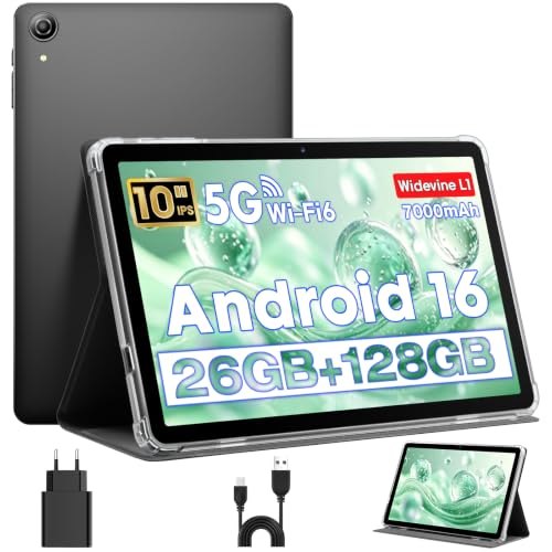 Tableta 10 Pulgadas, Tableta Android 16 en Funda