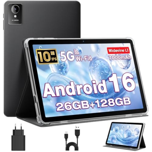 Tableta 10 Pulgadas, Tableta Android 16 en Funda