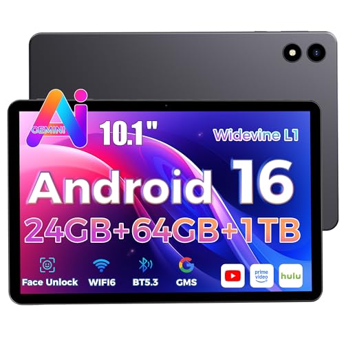 Tablet 10 Pulgadas Android 16, 64GB ROM+24GB RAM, 6000mAh