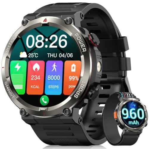 Reloj Inteligente Hombre con Llamadas con Linterna y Brújula