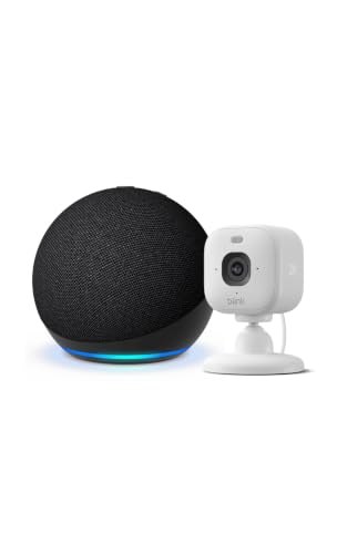 Amazon Echo Dot (última gen.), Antracita + Cámara Mini 2K+...