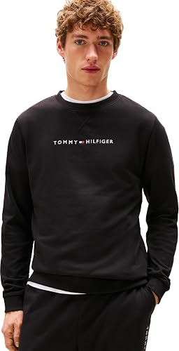 Tommy Hilfiger Sudadera Hombre Track Top con Cuello Redondo